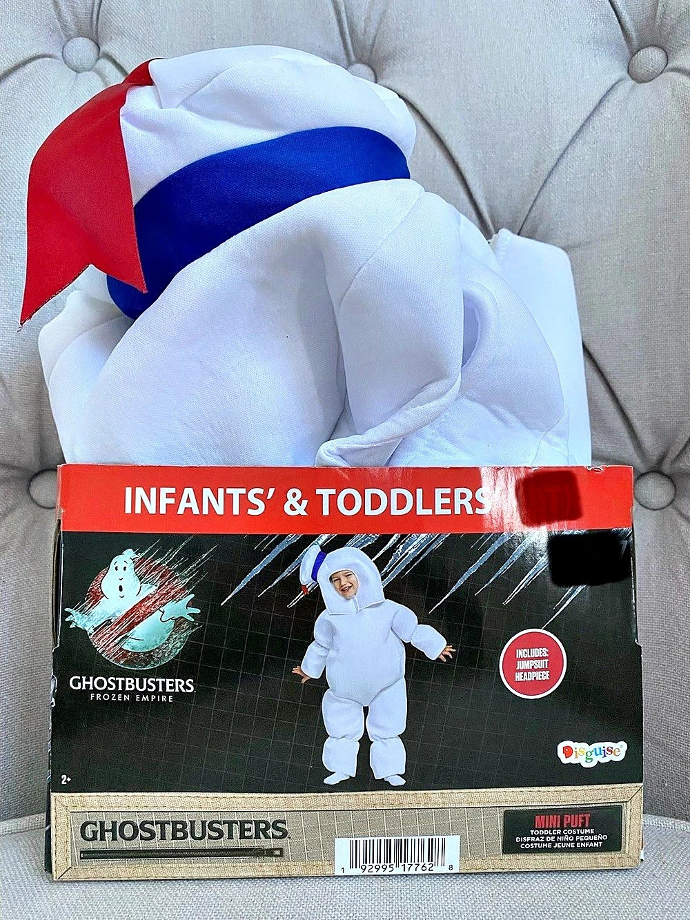 Disguise Ghostbusters Frozen Empire Mini Puft Toddler Costume size 12-18 months